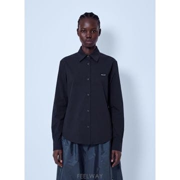 Miu Miu 26 FW �̿�̿� ���� Stretch Poplin Shirt miu0266055blk26 FW �̿�̿� ���� Stretch Poplin Shirt miu0266055blk