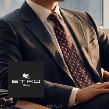 ETRO 에트로 실크 버건디 입체 페이즐리 자카드 넥타이 9.7cm A+등급 K3722