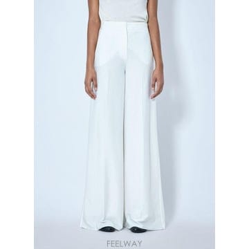 26 FW 막스마라 여성 와이드 레그 테일러드 트라우저 max0265022wht