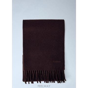 Max Mara 26 FW �������� ���� Fringed Wool Scarf max0266070brn26 FW �������� ���� Fringed Wool Scarf max0266070brn