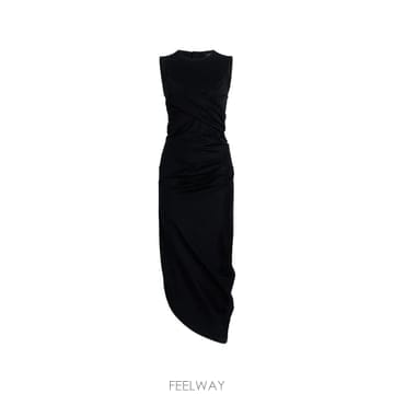 Proenza Schouler 26 FW ���ο��ڽ��� ���Ƕ� �Ӽ�������� ��ư ���� �巹�� R2633028JC167E TP45563470026 FW ���ο��ڽ��� ���Ƕ� �Ӽ�������� ��ư ���� �巹