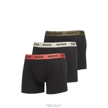 26 FW HUGO 로고 밴드 복서 브리프 3팩 세트 50532613 TP455730525