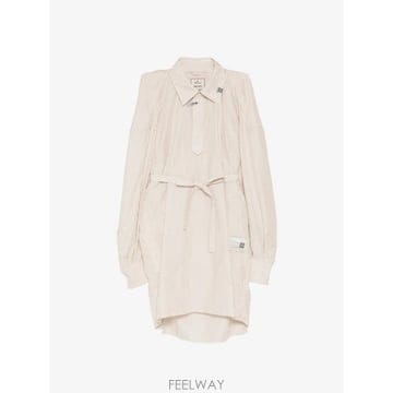 26 FW 메종미하라야스히로 스트라이프 민소매 셔츠 드레스 B16DR151 TP455083454
