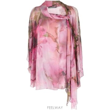 Alberta Ferretti 26 FW �˺���Ÿ�䷹Ƽ �÷η� ����Ʈ ���� �ý��� ����콺 AEF231M02260139 TP4544908626 FW �˺���Ÿ�䷹Ƽ �÷η� ����Ʈ ���� �ý��� �����
