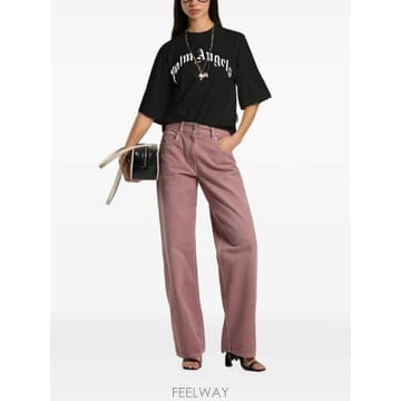 Palm Angels 26 FW �ʾ����� �ΰ� ����Ʈ Ƽ���� PAWAA03F26JR011003 TP45786799026 FW �ʾ����� �ΰ� ����Ʈ Ƽ���� PAWAA03F26JR011003 T