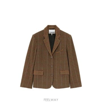 GANNI 26 FW ���� üũ Ʈ�� �������� A1020109 TP45828941026 FW ���� üũ Ʈ�� �������� A1020109 TP458289410