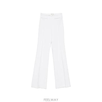 26 FW Elisabetta Franchi 골드톤 톤 장식 플레어 팬츠 PA19666E2 TP4574980