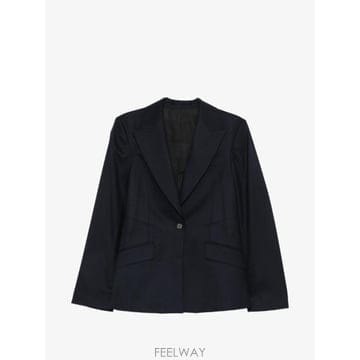 26 FW 키코 코스타디노브 핀스트라이프 패턴 싱글 브레스티드 블레이저 KKWSS26J0532NAVY TP4