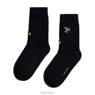 Simone Rocha 26FW �ø�λ� �縻 SOCK68TB 0647 BLACK ROSE MULTI BLACK26FW �ø�λ� �縻 SOCK68TB 0647 BLACK ROSE MULTI BLAC