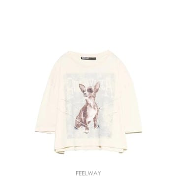 | Other Brand | 26 FW BIMBA Y LOLA  camel Chihuahua boxy T shirt 262BR74451126 FW BIMBA Y LOLA  camel Chihuahua boxy T shirt 262BR
