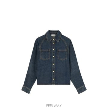 26 FW 가니 텍스처 데님 재킷 A1140023 TP457615200