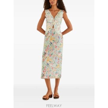 | Other Brand | 26 FW FARM Rio �����̶� �����ö��� ���ø��� �÷η� ����Ʈ �̵� �巹�� 355813 TP4560426 FW FARM Rio �����̶� �����ö��� ���ø��� �÷η� ��