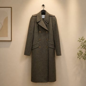 소니아 리키엘 (Sonia Rykiel) 견장 더블 롱 모직 코트 36사이즈