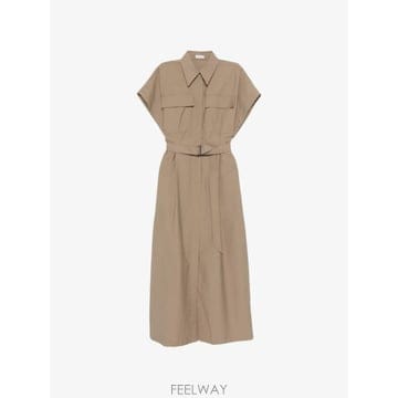 Brunello Cucinelli 26 FW ���ڷ� ��ġ�ڸ� ���� ��Ʈ �̵� �巹�� ML140A5475C9325 TP45878664726 FW ���ڷ� ��ġ�ڸ� ���� ��Ʈ �̵� �巹�� ML140A54