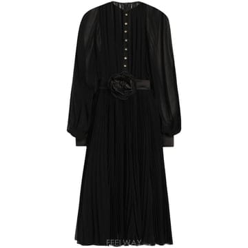 Dolce&Gabbana 26 FW ��ü�ذ��ٳ� �÷η� ���ø��� �̵� �巹�� F6JOOTFUSNW TP45924551426 FW ��ü�ذ��ٳ� �÷η� ���ø��� �̵� �巹�� F6JOOTF