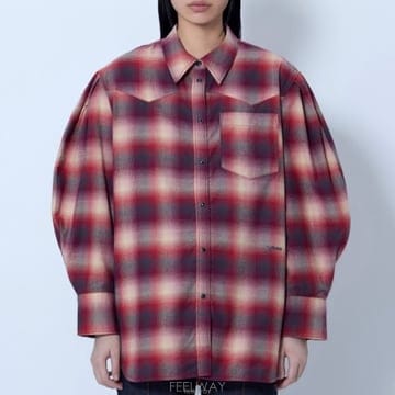 GANNI 26 FW ���� üũ �ö��� ���������� ���� ���� A1040415 26626 FW ���� üũ �ö��� ���������� ���� ���� A1040415 2