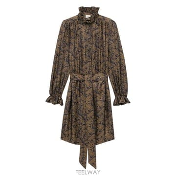 Saint Laurent 26 FW ���ζ� ������ ����Ʈ ���� �巹�� 828304Y6K90 TP45924546526 FW ���ζ� ������ ����Ʈ ���� �巹�� 828304Y6K90 T