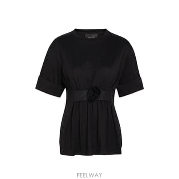 Simone Rocha 26 FW �ø� �λ� �÷η� ���ø��� ���� Ƽ���� 54640553BLACK TP45813793026 FW �ø� �λ� �÷η� ���ø��� ���� Ƽ���� 54640553BL