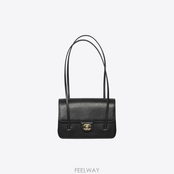 샤넬 그레인드 카프스킨 골드메탈 스몰 플랩 숄더백 블랙 AS6130 B23483 94305