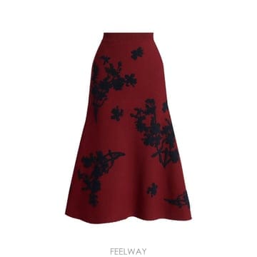 ERDEM 26 FW ������ jacquard knit midi skirt PF26KS1230056012 TP45493426 FW ������ jacquard knit midi skirt PF26KS1230056012