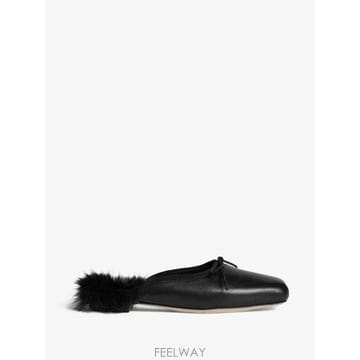 26 FW 시몬 로샤 보우 디테일 레더 뮬 RMP280799BLACKBLACK TP458470786