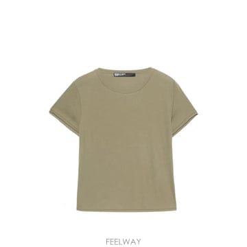 | Other Brand | 26 FW BIMBA Y LOLA  light khaki cotton straight T shirt 262B26 FW BIMBA Y LOLA  light khaki cotton straight T shir