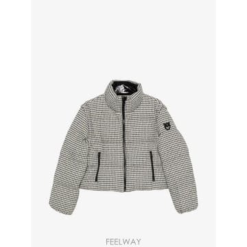PINKO 26 FW PINKO houndstooth pattern padded jacket 107185A3G5 TP426 FW PINKO houndstooth pattern padded jacket 107185A3