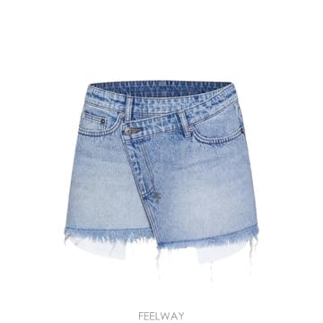 Ksubi 26 FW ���� Rap asymmetric frayed mini skirt WPS26SK001 TP4585726 FW ���� Rap asymmetric frayed mini skirt WPS26SK001