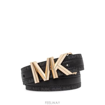 마이클 코어스 MK 플라크 모노그램 벨트