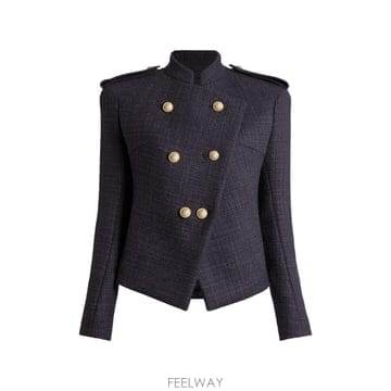 Balmain 26 FW �߸� Ʈ���� 6 ��ư ��Ŷ JA0000000059 TP45638484726 FW �߸� Ʈ���� 6 ��ư ��Ŷ JA0000000059 TP456384847