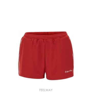 26 FW 스포티앤리치 로고 자수 콘트라스트 트리밍 쇼츠 SH061710326RE33 TP458426042