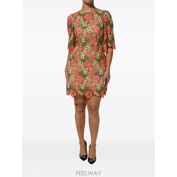 Dolce&Gabbana 26 FW ��ü�ذ��ٳ� �÷η� �ڼ� A���� �̴� �巹�� F6MU8TFLM63 TP45839899526 FW ��ü�ذ��ٳ� �÷η� �ڼ� A���� �̴� �巹�� F6MU8