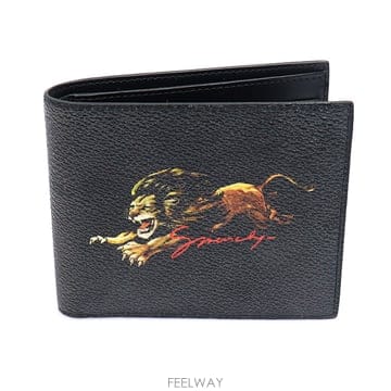 Givenchy(지방시) BK6005K0G9 블랙 캔버스 레오 라이언 8CC 반지갑