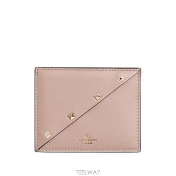 26 FW 발렌티노 가라바니 락스터드 위스피 카프스킨 카드홀더 WP0AE5IIT TP454777059