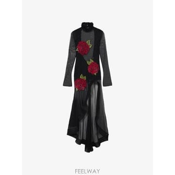 Blumarine 26 FW ���縶�� ���� �ڼ� �ƽ� �巹�� RF6103J0001 TP45854043926 FW ���縶�� ���� �ڼ� �ƽ� �巹�� RF6103J0001 TP458