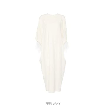 Alberta Ferretti 26 FW �˺���Ÿ�䷹Ƽ feather trim maxi dress AEF262MA04045127 TP45926 FW �˺���Ÿ�䷹Ƽ feather trim maxi dress AEF262MA0