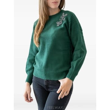 | Other Brand | 26 FW TWINSET crystal embellished knitted sweater 262AT312026 FW TWINSET crystal embellished knitted sweater 262A