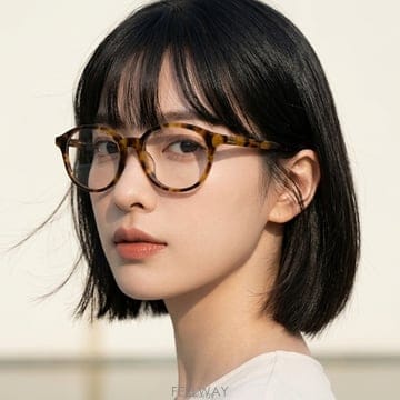 미우미우 안경테 MU02WVF 19P 1O1 명품 아시안핏 하바나 원형 뿔테 남자 여자