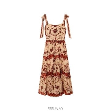 Alice & Olivia 26 FW �ٸ����ؿø���� ���̺� �÷η� ����Ʈ �̵� �巹�� CC607P31522 TP45923135726 FW �ٸ����ؿø���� ���̺� �÷η� ����Ʈ �̵� �巹