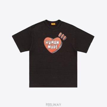 휴먼메이드 그래픽 반팔 티셔츠 블랙 HM32TE014
