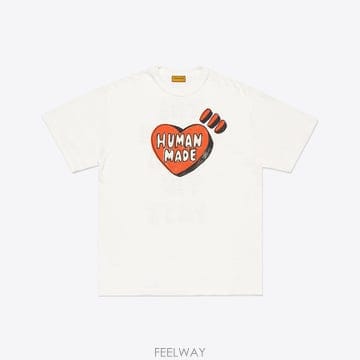 휴먼메이드 그래픽 반팔 티셔츠 화이트 HM32TE014