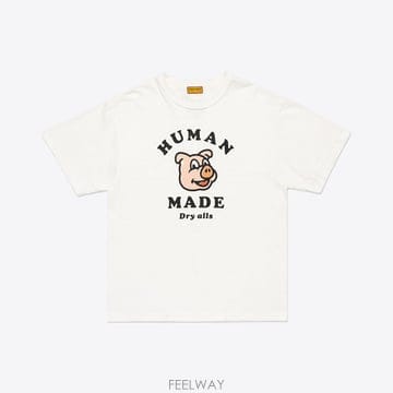휴먼메이드 그래픽 반팔 티셔츠 화이트 HM32TE003