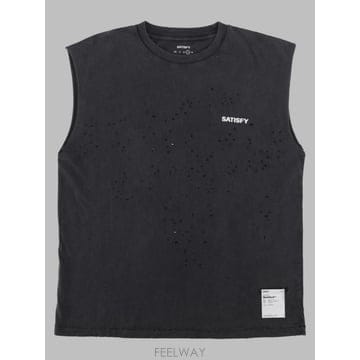 26FW 새티스파이 모스테크 머슬 티셔츠 11005 00A02 00A02 BLACK