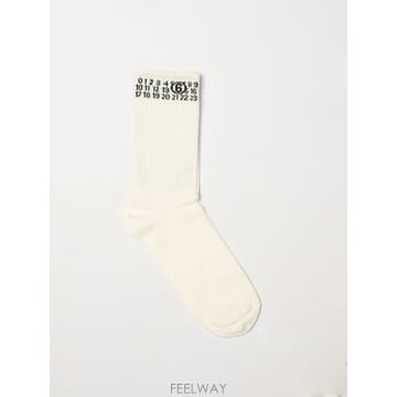 [A6] MM6 메종 마르지엘라 M60571MM045 키즈 양말 M60571MM045-M6100