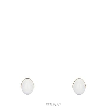 인더샵 JACQUEMUS 자크뮈스 화이트 귀걸이