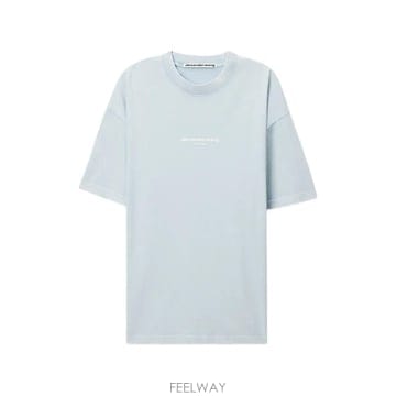 당일배송 알렉산더왕 로고 프린트 반소매 티셔츠