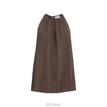 당일배송 브루넬로 쿠치넬리 모닐리 테크노 코튼 포플린 브로드리 앙글레즈 탑