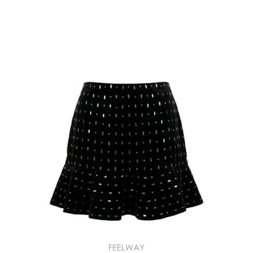당일배송 발렌티노 가라바니 크리스털 장식 러플 스커트