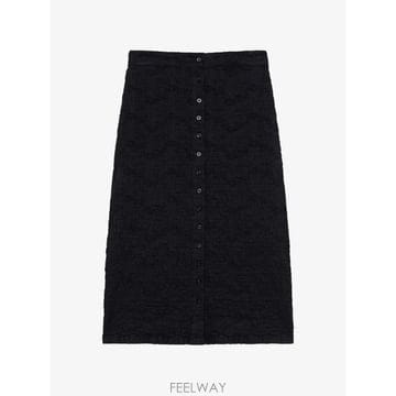 당일배송 엠에스지엠 버튼다운 미디 스커트