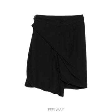 비비안웨스트우드 조라 드레이프 미니 스커트 블랙 S